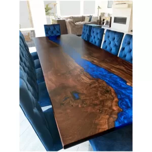 Custom Live Edge River Tables, Dining Table, Conference Tables, – Deposit