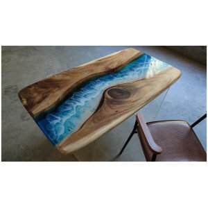 Epoxy Table | Epoxy Dining Table | Live edge Table Top | Coffee Table | Ocean River Table | Resin Table