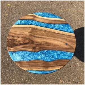 Epoxy Round Table Top, Epoxy Resin Table, Epoxy Center Table Top, Live Edge Table, Beach Table, Epoxy Resin River Table, Epoxy Dining Table